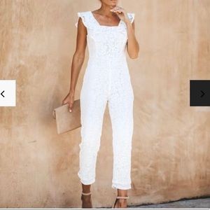 White Lace Jumpsuit